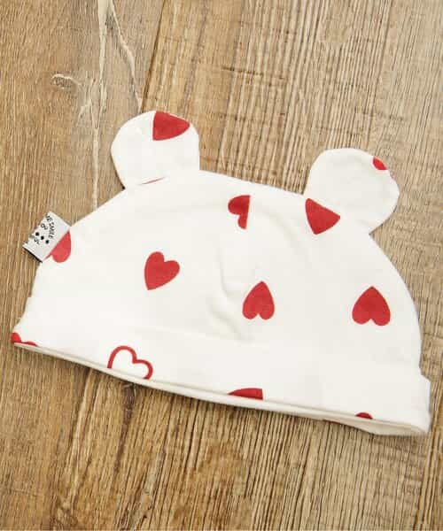 総柄耳付き帽子 マイファーストブリーズ