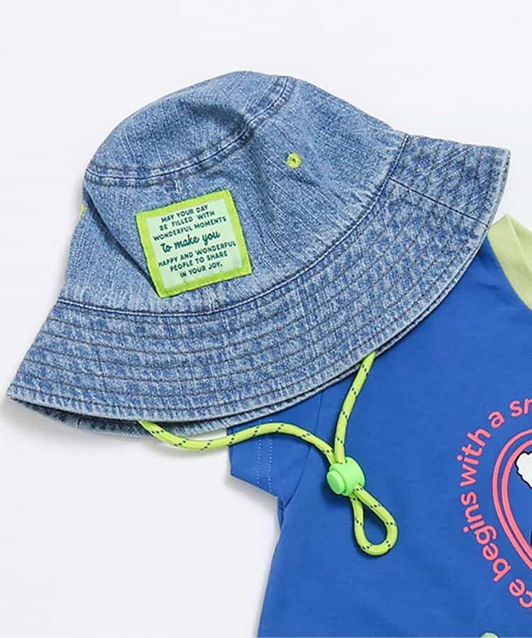 【Bpop】総柄ベビーアウトドアハット_UVカット