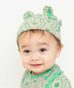 総柄耳付き帽子　マイファーストブリーズ