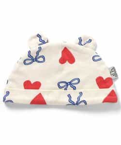 総柄耳付き帽子　マイファーストブリーズ