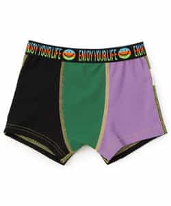 3P対象B ジャガードゴム メッシュ無地パンツ