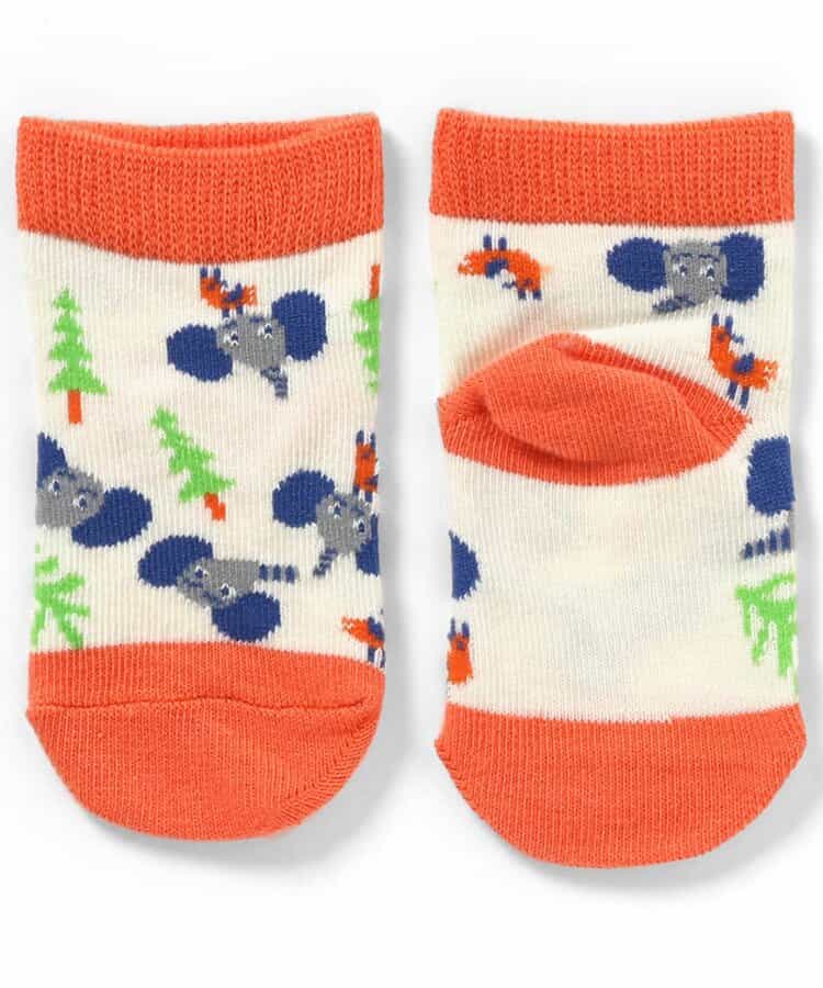 3P対象 BOYS総柄ベビーソックス　マイファーストブリーズ