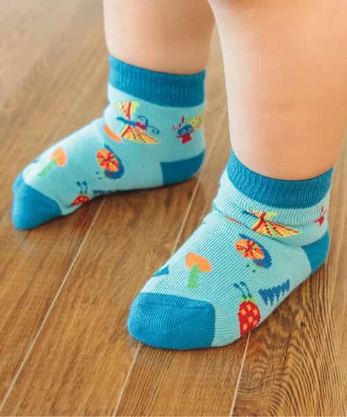3P対象 BOYS総柄ベビーソックス　マイファーストブリーズ