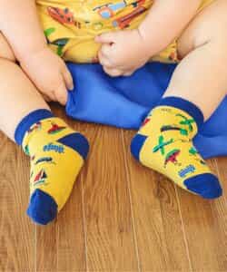 3P対象A BOYS総柄ベビーソックス　マイファーストブリーズ