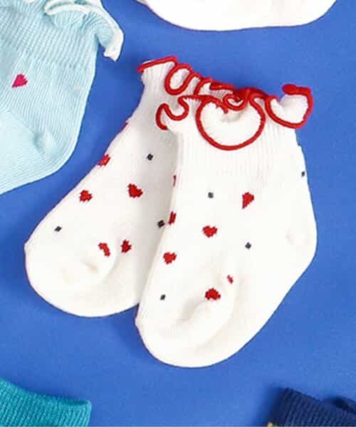 3P対象 GIRLS総柄ベビーソックス　マイファーストブリーズ