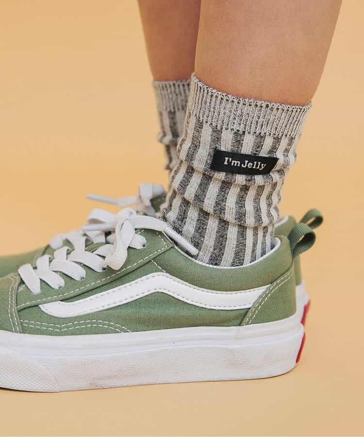 I’m Jelly ネーム付ストライプソックス