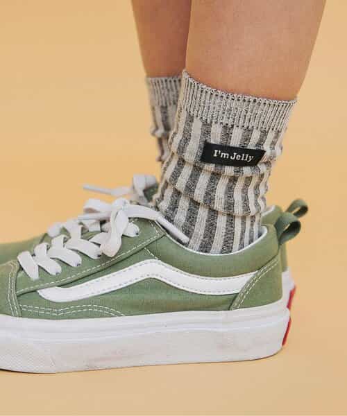 I’m Jelly ネーム付ストライプソックス