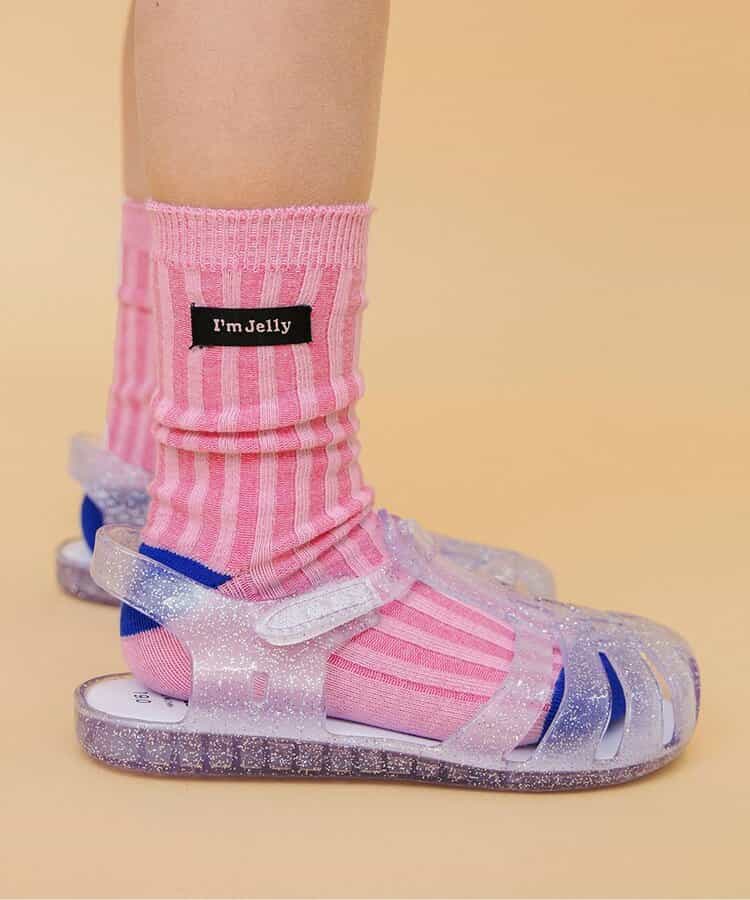 I’m Jelly ネーム付ストライプソックス