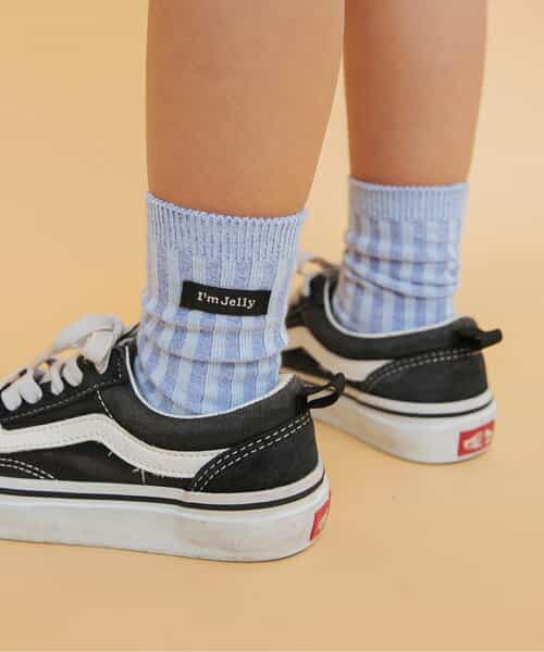 I’m Jelly ネーム付ストライプソックス
