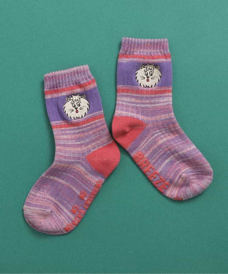 BREEZY CATS 3Pワンポイントソックス