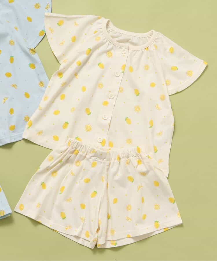 ★SALE★レモン総柄フリルパジャマ