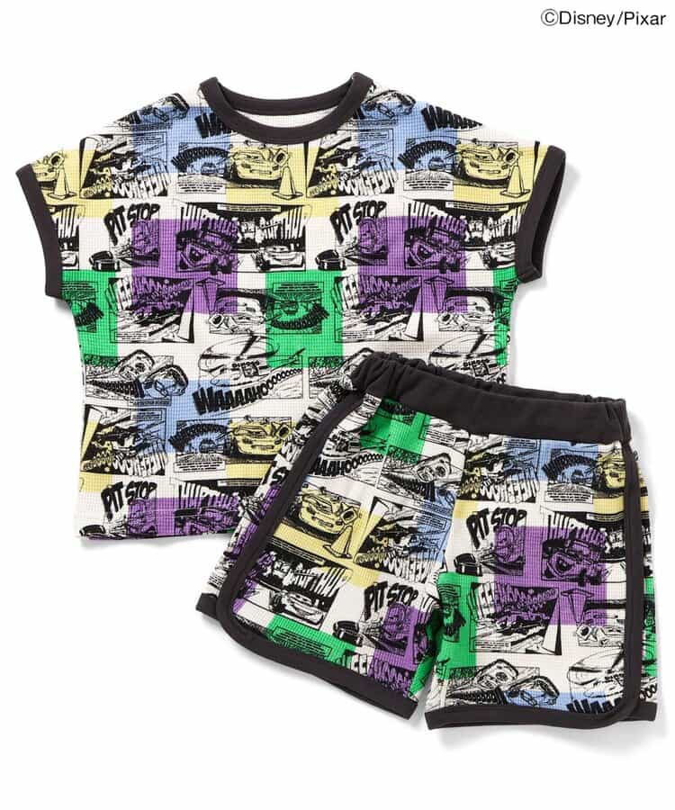 ディズニーキャラクター　カーズワッフルパジャマ