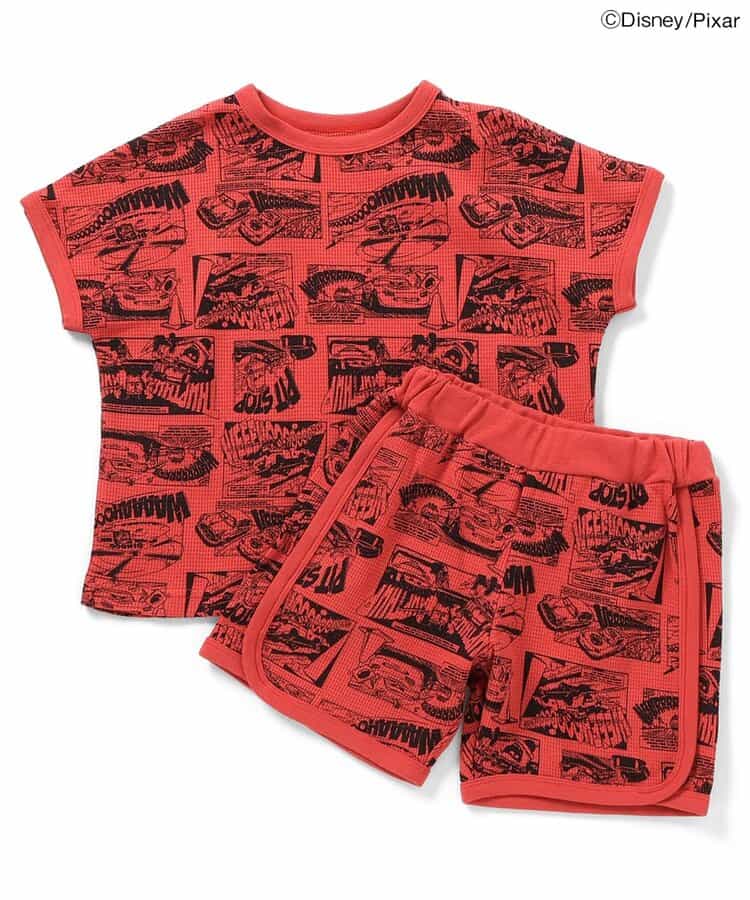 ディズニーキャラクター　カーズワッフルパジャマ