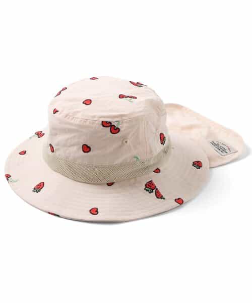 刺繍アウトドアハット_UVカット_撥水加工