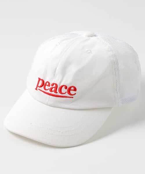 刺繍ロゴメッシュキャップ