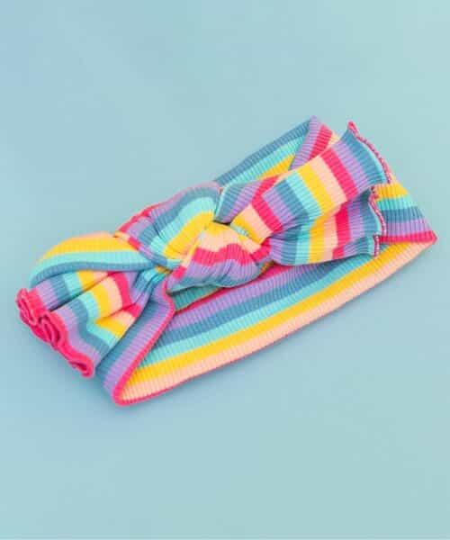 マルチボーダーリブヘアバンド