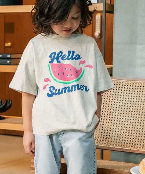 リゾートグラフィックTシャツ