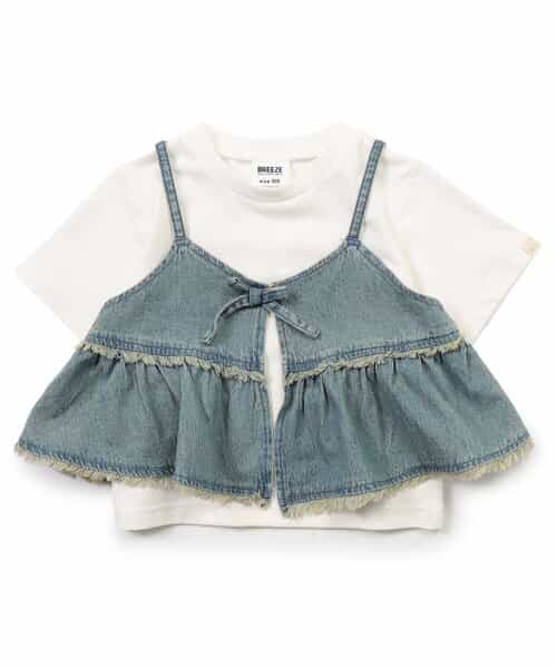 ★SALE★【リンク】デニムキャミ２プリントシャツ