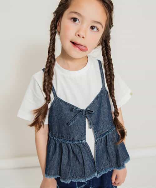 ★SALE★【リンク】デニムキャミ２プリントシャツ