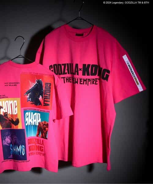 ★SALE★【ゴジラxコング 新たなる帝国】転写ワイドTシャツ(大人)