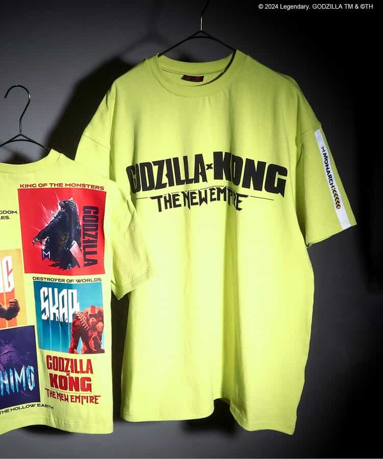 ★SALE★【ゴジラxコング 新たなる帝国】転写ワイドTシャツ(大人)