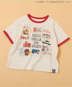トミカとトム リンガーTシャツ