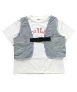サマーエール 冷っほーい！保冷剤ベスト付きTシャツ  UVカット 接触冷感_845985