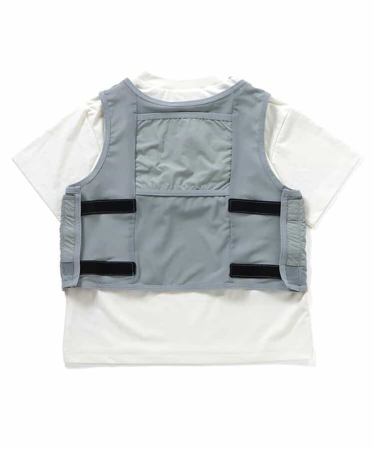 サマーエール 冷っほーい！保冷剤ベスト付きTシャツ  UVカット 接触冷感_845986