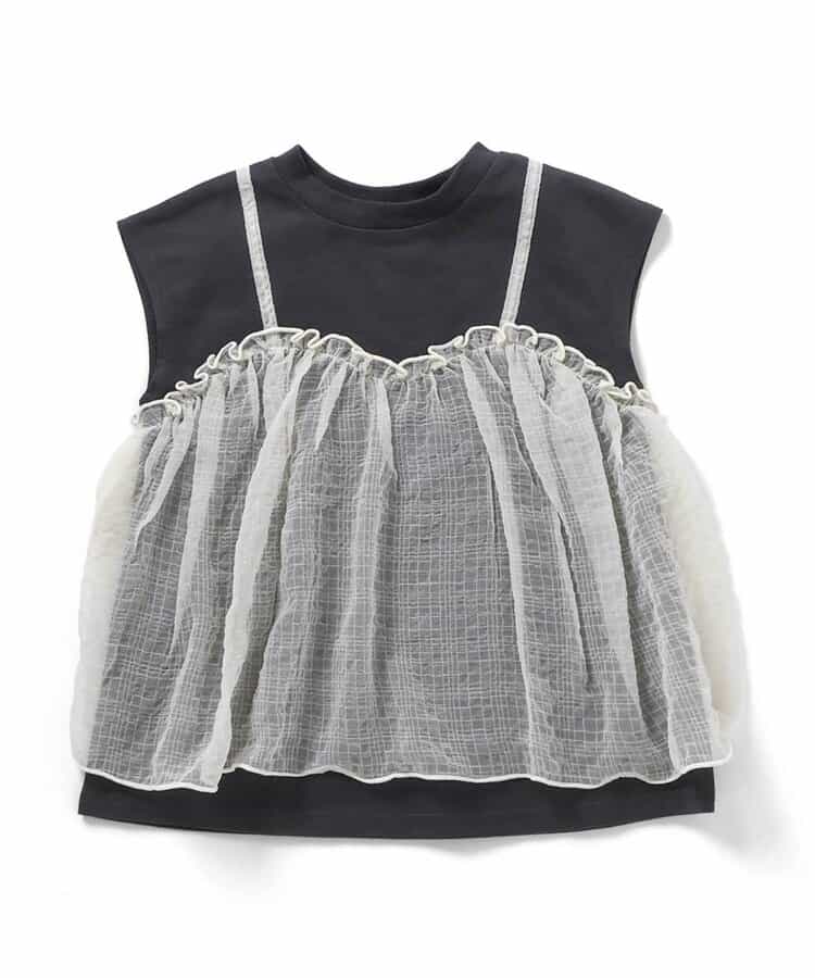 【リンク】チュールフレンチスリーブTシャツ