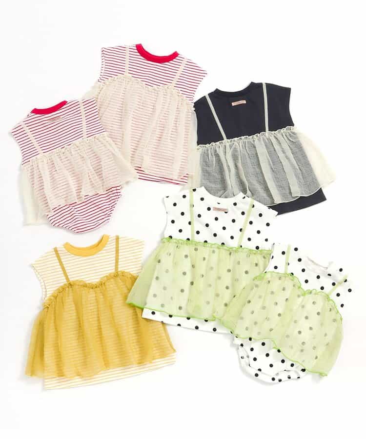 【リンク】チュールフレンチスリーブTシャツ_838326