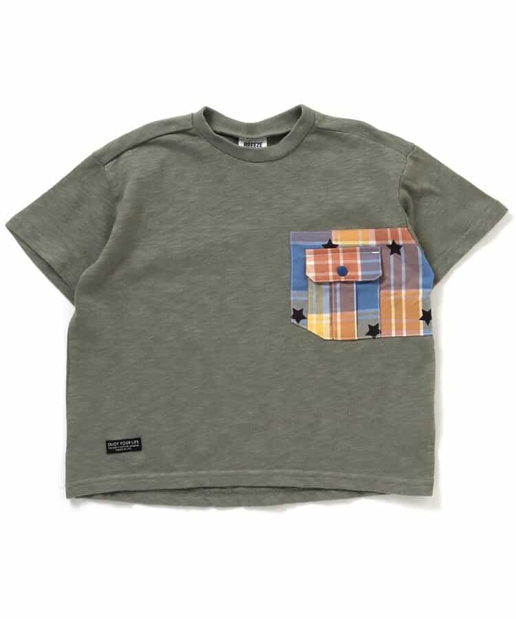 ★SALE★3色３柄布帛ポケットＴシャツ