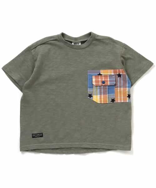 ★SALE★3色３柄布帛ポケットＴシャツ