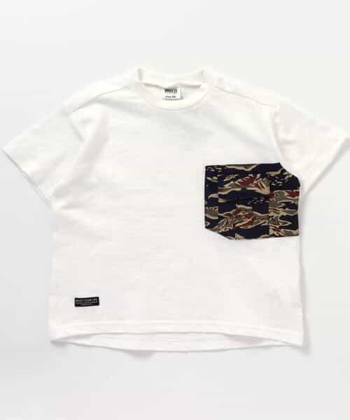 ★SALE★3色３柄布帛ポケットＴシャツ