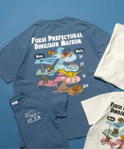 ★SALE★福井県立恐竜博物館コラボ MAPイラストTシャツ(大人)