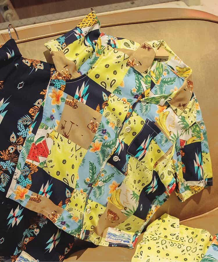 ★SALE★【リンク・セットアップ可】リゾートアロハシャツ