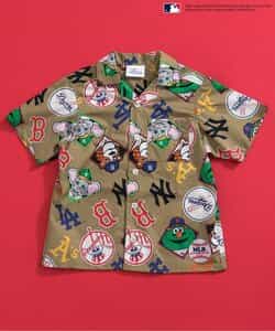MLB 総柄シャツ