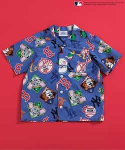 MLB 総柄シャツ