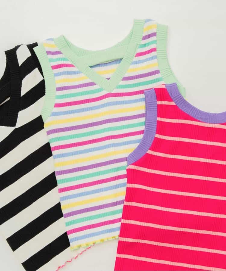 ★SALE★ボーダーリブタンク