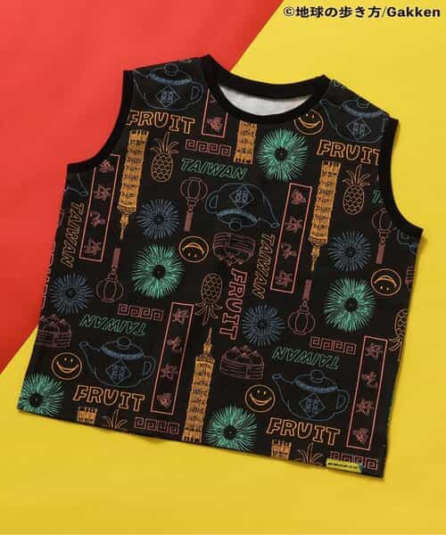 ★SALE★【地球の歩き方コラボ】あこがれ3都市ノースリ総柄Tシャツ