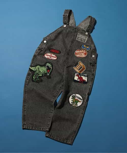 ★SALE★ダイナソーワッペンサロペット