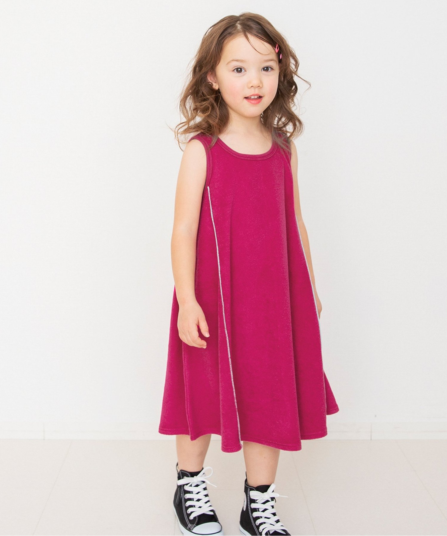 ¨̮ スイカ　ミニベア　ヴィンテージ　アンティークベア　赤のお洋服の子 リンク】ギンガムチェックティアードワンピ（J217976）|BREEZE