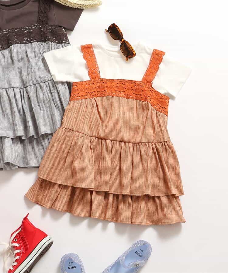 ★SALE★2Pティアードワンピース