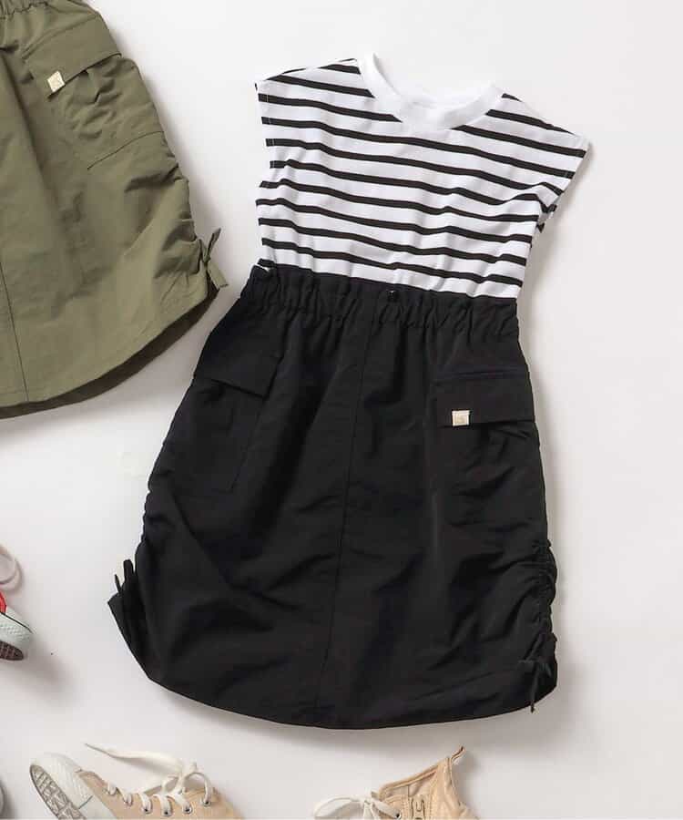 ★SALE★ドッキングシャーリングワンピ