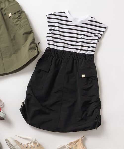 ★SALE★ドッキングシャーリングワンピ