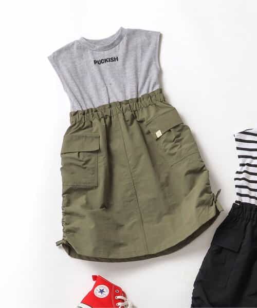 ★SALE★ドッキングシャーリングワンピ