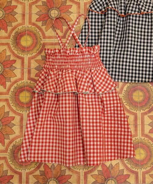 【リンク】ギンガムチェック2WAYワンピ