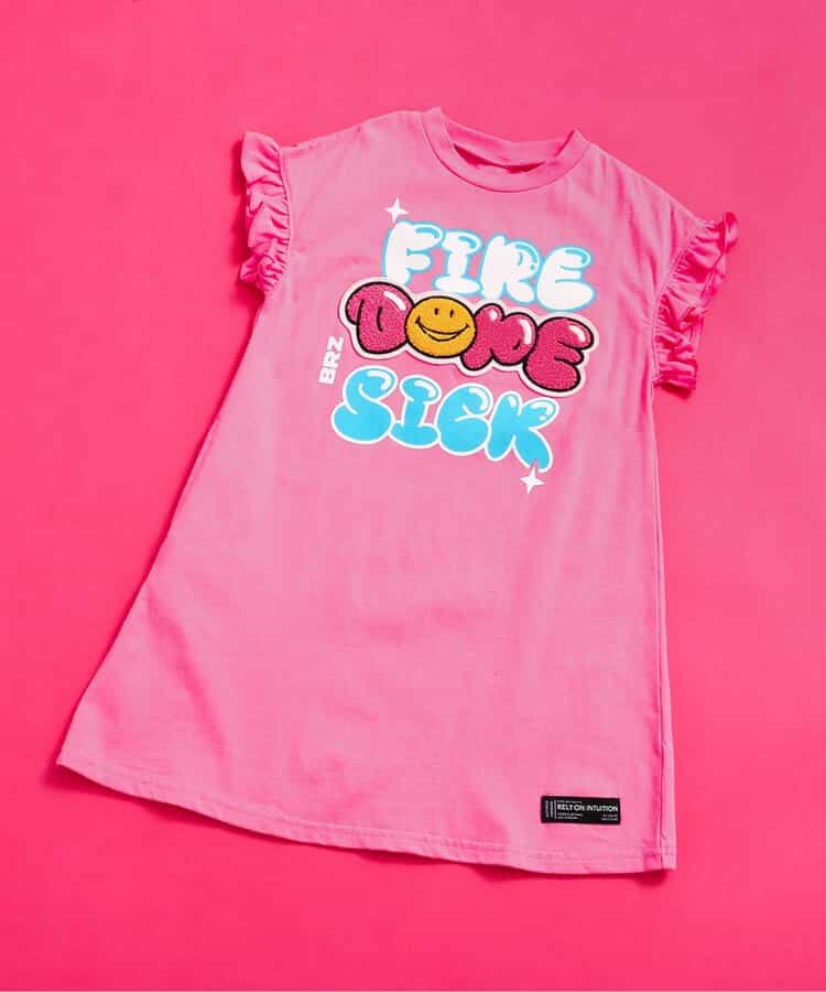 ☆4/28(火)お昼12:59まで3点10％OFF☆【リンク】ネオンサガラワッペンワンピース