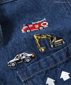 chapy　新品タグ付き　車オーバーオール風カバーオール80 ネイビー オーバーオール・サロペット ｜子供服のセレクトショップ