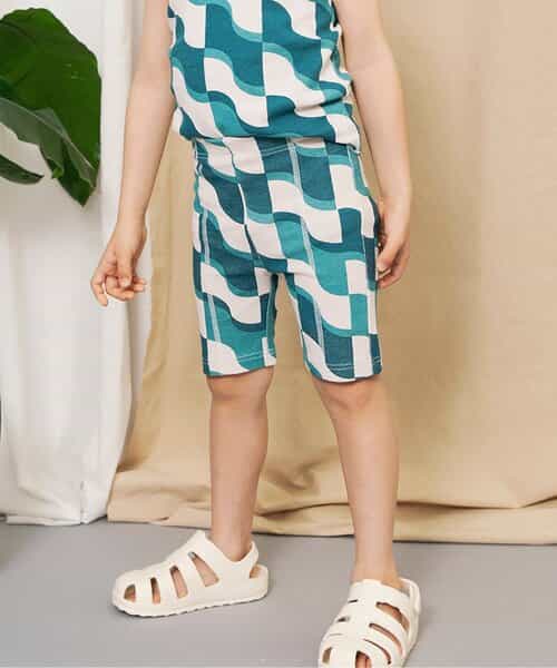 【リンク】イロイロ総柄サイクルパンツ(セットアップ可)  4分丈