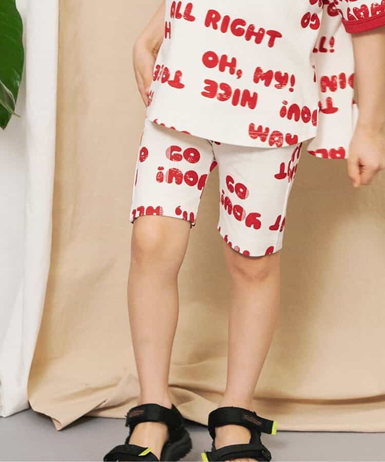 【リンク】イロイロ総柄サイクルパンツ(セットアップ可)  4分丈